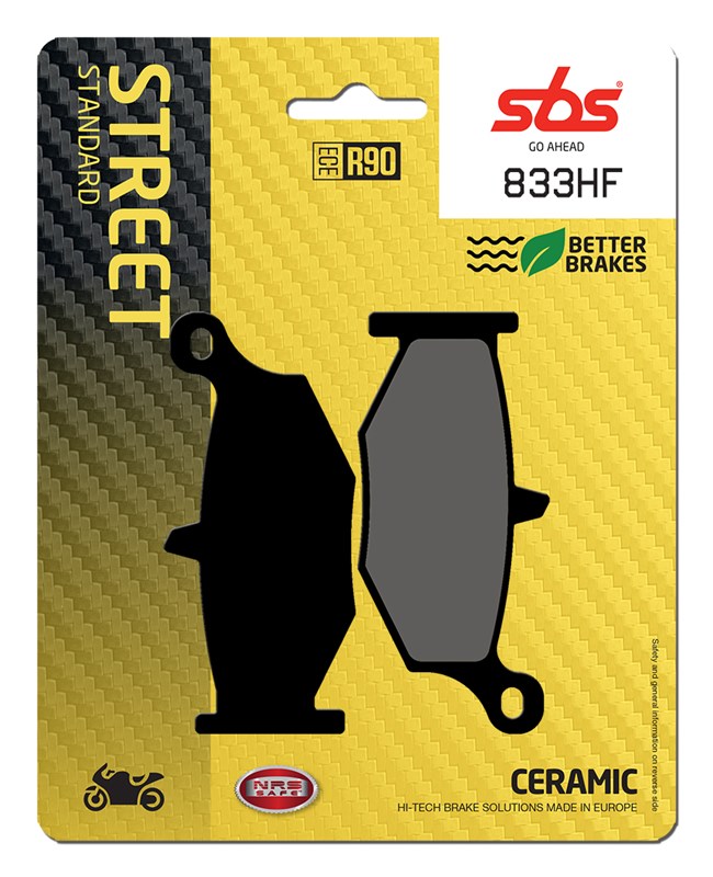 SBS brake pads KH419 street standart ceramic colour black SUZUKI GSX-R 600/750/1000/1300, DL1000 V-STROM rear(833HF)